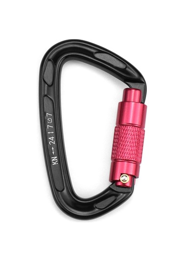 Otomatik Kilit Kapaklı Karabina 24kn Ağır Hizmet Karabina Klipsleri Hamaklar İçin Kamp Yürüyüşü Sırt Çantası