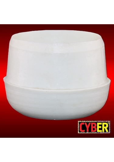 Çap 48 Plastik Iç Bombeli Tapa 1.5-2 Mm -Beyaz