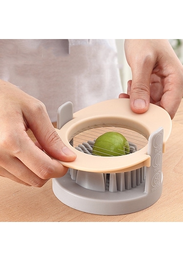 3 Arada 1 Çok Fonksiyonlu Yumurta Kesici Yarı Kesilmiş Yumurta Aleti Mavi Turuncu , Boyut:turuncu Turuncu