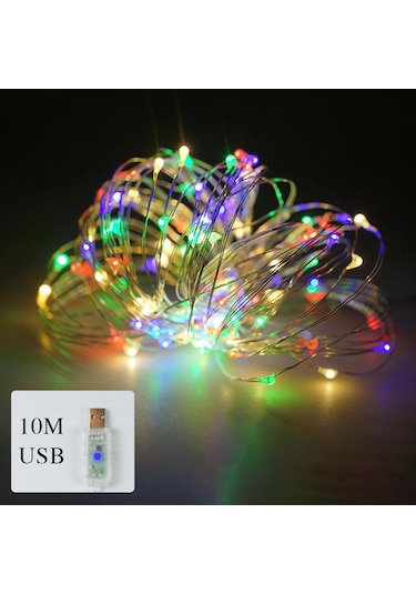 Çok Renkli 1000led Dize Işıklar Şebekeyle Çalışan Bakır Tel Işıklar Su Geçirmez Işıklar Par Odası Noel Dekoratif Led Işık 56556288 Çok Renkli