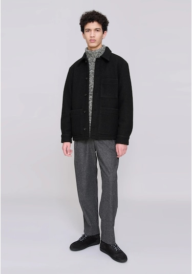 A.p.c Lüks Italyan Yün Emile Gömlek - Ceket Siyah
