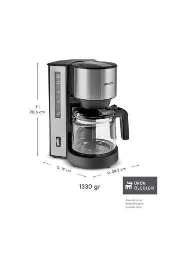 Karaca Freshbrew Inox Filtre Kahve Makinesi