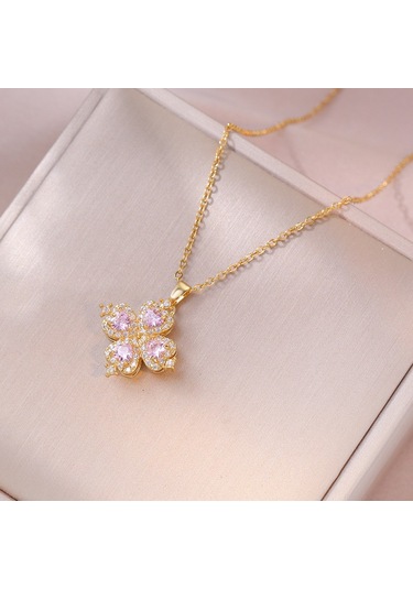 Bayan Kolye: Moda Estetiği Titanyum Çelik Kolye No.103 Çok REnkli