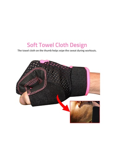 Yaleker Siyah Xl 3/4 Parmaklı Sürekli Tutturucu Spandex+sbr Fitness Eldiveni - Bisiklet, Balıkçılık, Tırmanma, Antrenman İçin Nefes Alıcı Ağ Ve Şok Emici Dolgu