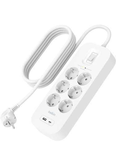 Belkin Srb002vf2m-v2 6'lı Yüksek Gerilim Korumalı Çoklu Priz