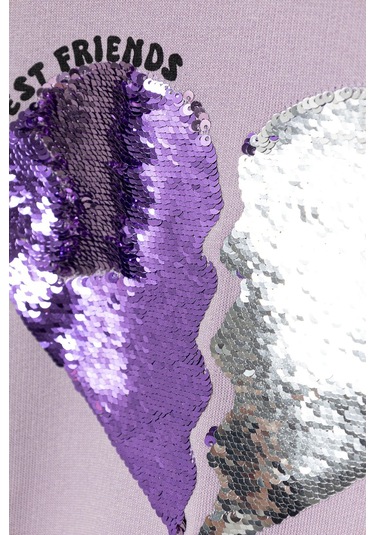 United Colors Of Benetton Kız Çocuk Sweat 3j68c10qı Lila Lila