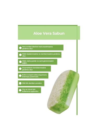 The Touch By Seda Altın Doğal Kabak Lifli Aloe Vera Sabunu