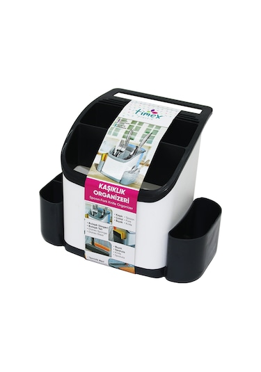 Plastik Kaşıklık Organizer Tezgah Üstü 5224 Renkli