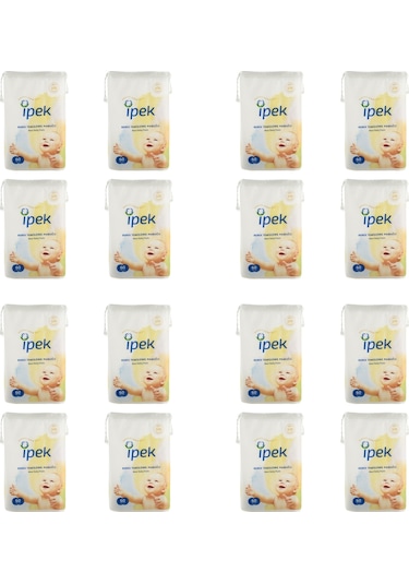 Ipek Maxi Bebek Temizleme Pamuğu 60'lı 16 Paket