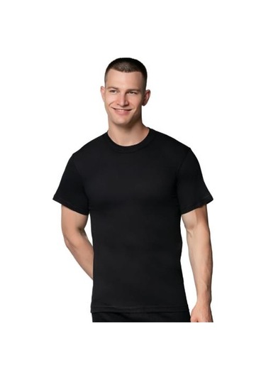 12 Li Paket Cihan Yıldız Erkek Renkli Kısa Kol Sıfır Yaka Atlet 2005 Siyah