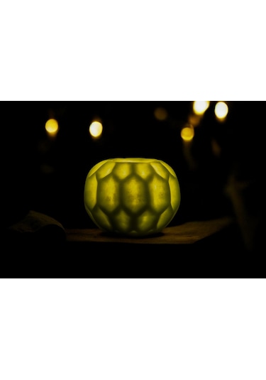 Fener Mum Petek Yeşil Kavun Kokulu Dekoratif Mum