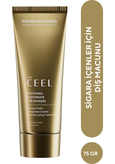 The Ceel Sigara İçenler İçin Beyazlatmaya Yardımcı ve Ferahlatıcı Diş Macunu Bromelain İçerikli 75 gr