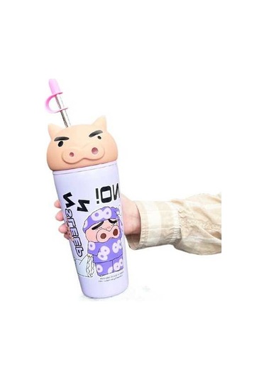 Maoyaya Büyük Kapasiteli Paslanmaz Çelik Termos - Mor Renk, Dayanıklı Ve Şık Mor