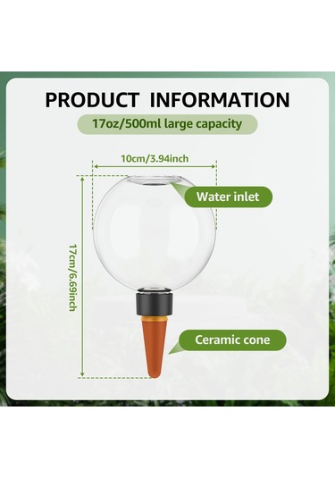 2 Adet 500ml Otomatik Damla Sulama Sistemi Kendinden Sulama