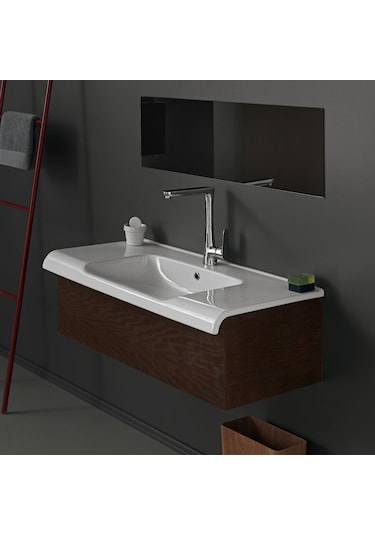 Turkuaz Seramik Cerastyle Kuaför Lavabo Anova 80CM 90700 Hariç