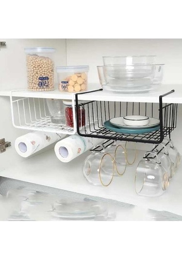 Novahub 1 Adet Beyaz Mutfak Rafı, Dolap Katmanlı Depolama, Çok Katmanlı, Baharat Kavanozu Ve Mutfak Düzenleyici 56997129 Beyaz