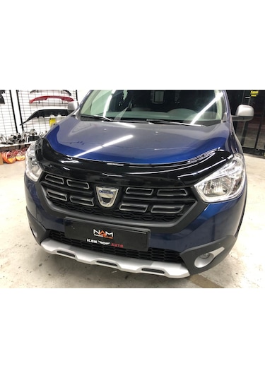 Dacia Dokker Kaput Rüzgarlığı Kaput Koruma 2012+ Parlak Siyah