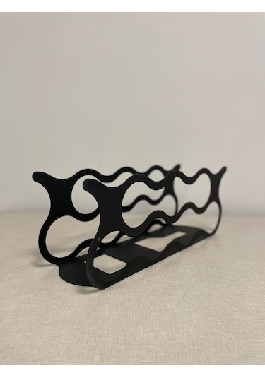 Api Design Dekoratif Metal Şarap Rafı 7'li