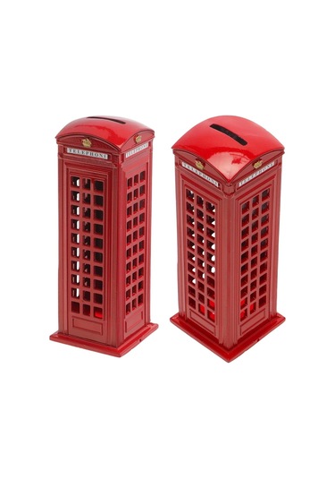 Telefon Kulübesi Metal Kumbara İngiltere Londra 18cm