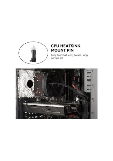 Ulzyvf Yönlü Soğutucuları Plastik Montaj Klipsi Intel İçin Cpu Cpu Adet 775 4 1155 10 Mz