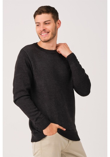 Dewberry V0213 Erkek Kazak Antrasit