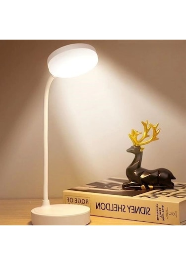 Buffer Yuvarlak Usbli Dokunmatik 3 Kademeli 360 Derece Özel Göz Korumalı Led Lityum Masa Lambası Çok Renkli