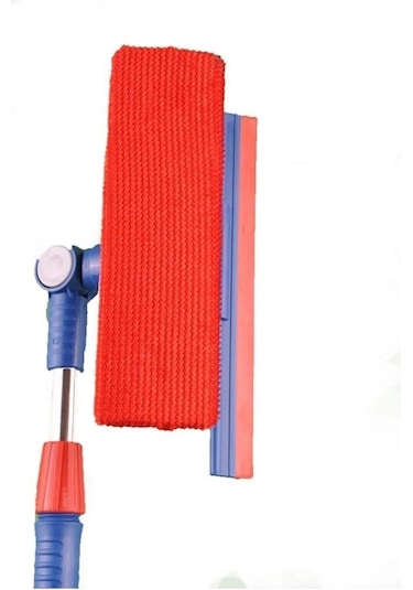 Mikrofiber Hareketli Çekçekli Teleskopik Cam Silme Aparatı