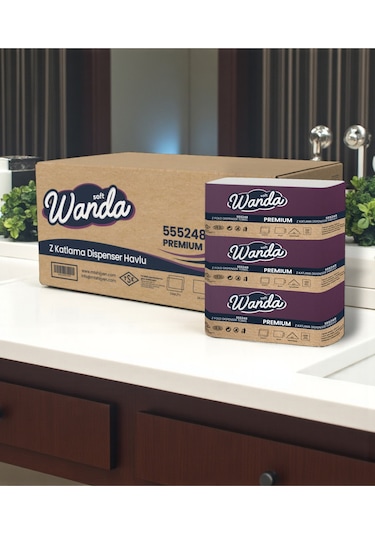 Wanda Soft Z-katlama Havlu Kağıdı 24cm 200