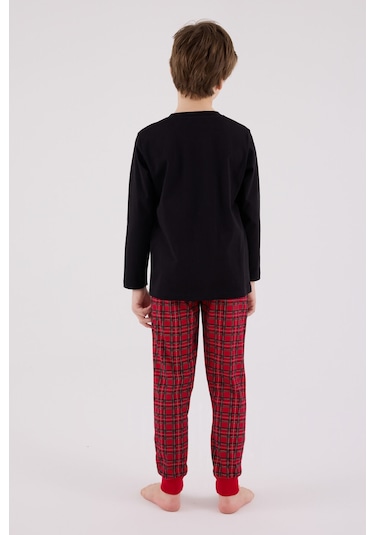 Arnetta Erkek Çocuk Siyah Pijama Takımı 5274-48535 Siyah