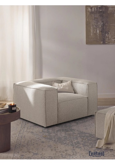 Most Mollis Berjer Silinebilir 01 Lüks Bukle Beyaz Kumaş Yumuşak