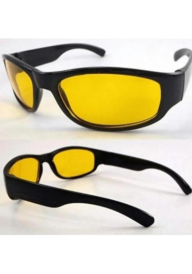 Yayke Antifar Güneş Gece Görüş Gözlüğü Sürüş Sis Spor Sarı