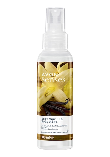 Avon Soft Vanilla Vanilya ve Sandal Ağacı Kokulu Vücut Spreyi 100 ML