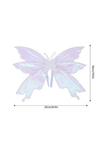 Suntek Kelebek Kanat Kostümü Fotoğraf Malzemesi Tatiller Beyaz