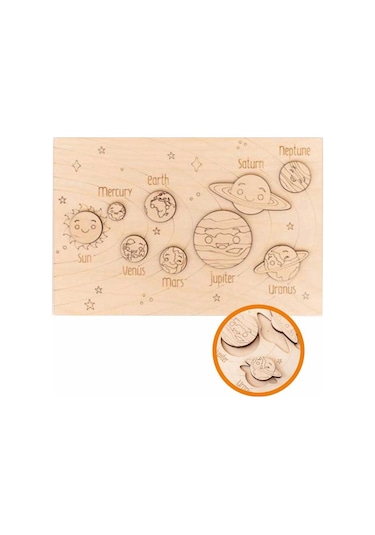 Ankebut 9 Parça Boyanabilir Güneş Sistemi Puzzle 31234