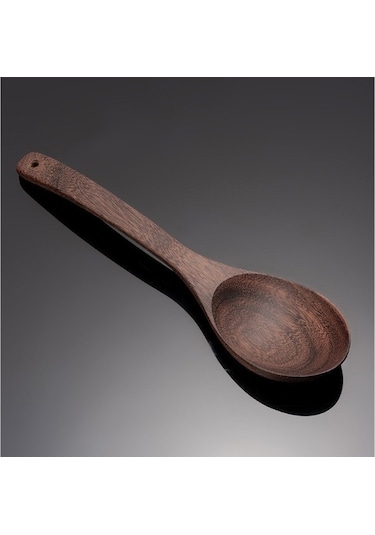 River World Ahşap Modelli Bambu Kaşık Kahverengi