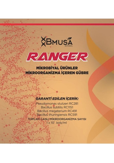 Bmusa Ranger Mikrobiyal Gübresi 1 Lt 1000 ML