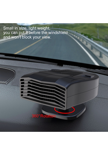 Reedark 24v Oto Isıtıcı Araçlı Elektrikli Sıcak Soğuk Hava Ünitesi, Kar-tutkal-edvin Temizleyici, 360 Dönebilen Fan