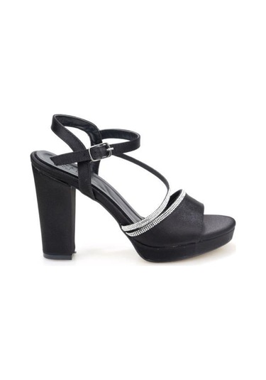 Papuçcity Tamer 03148 10 Cm Platform Topuklu Kadın Abiye Ayakkabı siyah