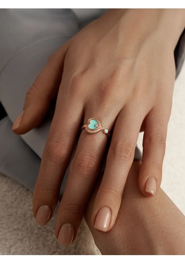 Zoloto Russkih Yürek Şeklinde 925 Ayar Gümüş Altın Kaplama Yüzük 226728243 Altın