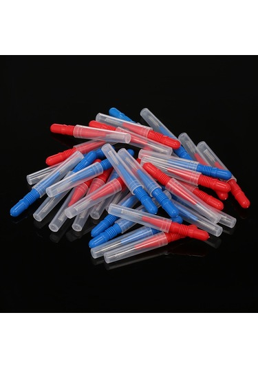 Samdoo Ağız Bakımı Aletleri: 2mm Kırmızı Ve 2.5mm Mavi Diş Arası Fırçalar, Yumuşak Telli, Aile İçin Uygun, 30 Adet Paket