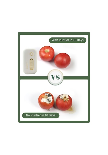 Gajeena Beyaz Taşınabilir Ozon Makinesi: Mutfak, Buzdolabı Ve Araçlar İçin Etkili Hava Temizleyici