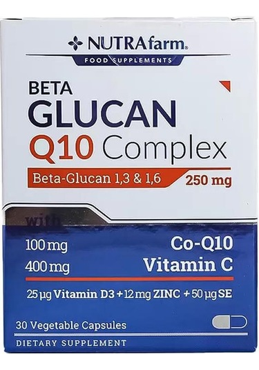 Nutrafarm Beta Glucan Q10 Complex 30 Kapsül