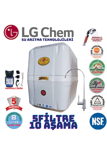 Lg Chem Cool Beyaz 8lt 5fl Pompalı 10 Aşama Su Arıtma Cihazı