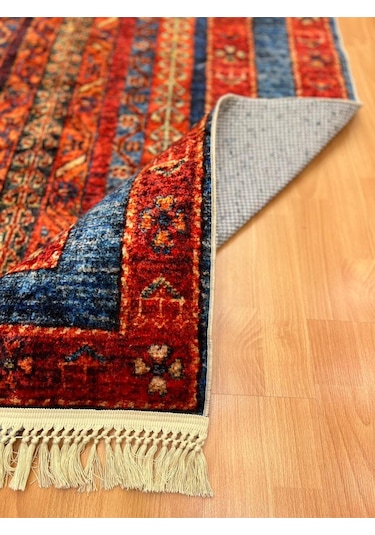 Anadolu Motifli 120 X 180 Cm Dijital Baskı Halı Kırmızı