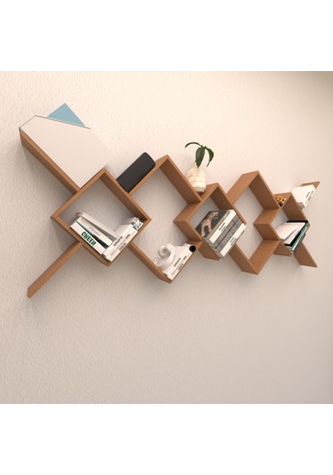 Rafkestir Mina Duvar Rafı Bambu ( Mat )