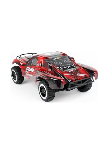 Remo 1022 1/10 Ölçek, 4wd Off Road Short Course 9emu Fırçalı Çift Motorlu, Kırmızı Kaportalı, Rc Model Araç