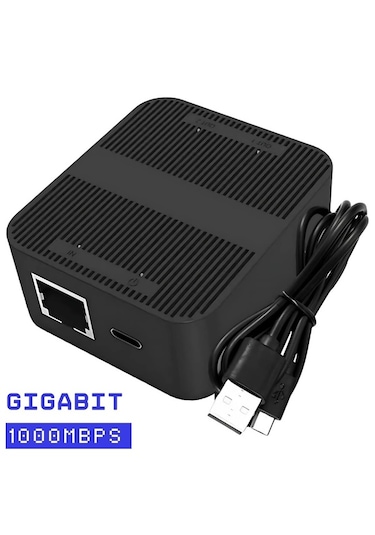 Rj45 Ethernet Splitter 1 Giriş 2 Çıkış Gigabit 100mbps Çoklayıcı