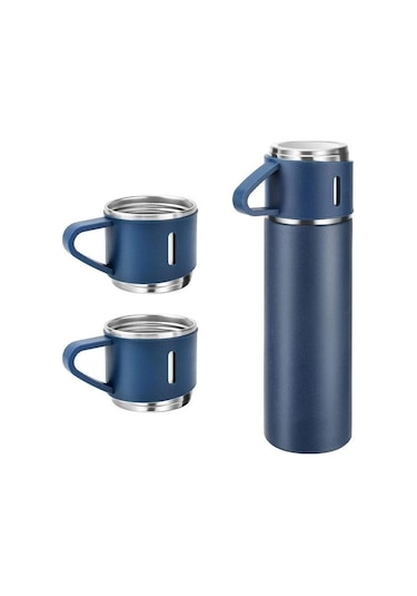 Kamp Termosu - Termos Seti - 500 Ml - 3 Adet Bardak 001