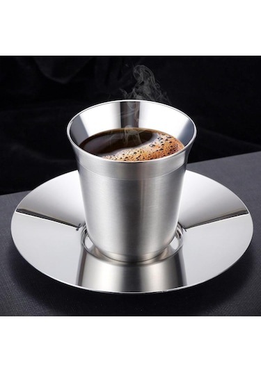 Suntek Çift Cidarlı Kahve Kupa Yalıtımlı Çay Bardağı