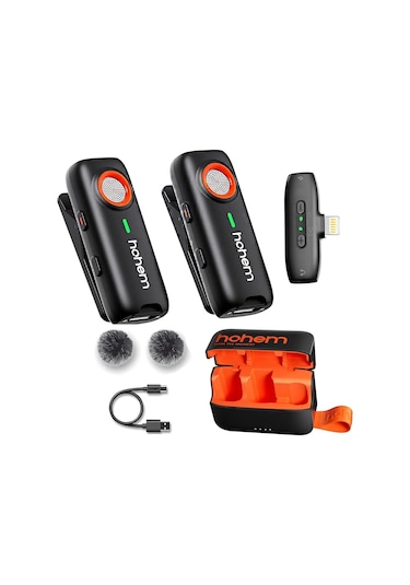 Hohem Mıc-01 Wireless 2 Kişilik Yaka Mikrofonu Lightning